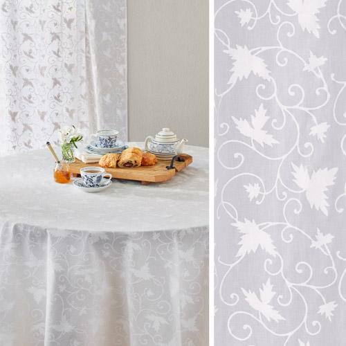 Ivy Lace ~ White Bedding, Curtains, and Table Linens